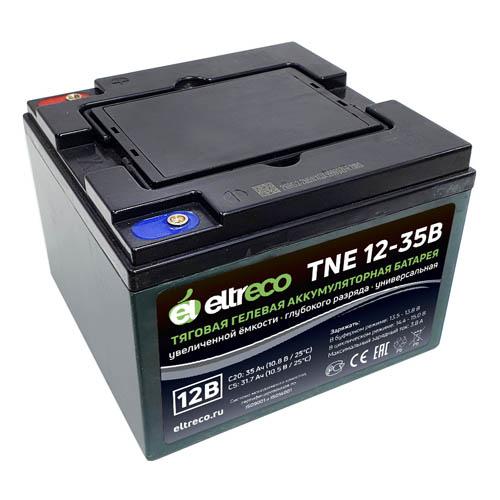 Купить тяговый аккумулятор Eltreco TNE12-35 (12V28.5A/H C3) Тяговый аккумулятор Eltreco TNE12-35 (12V28.5A/H C3)