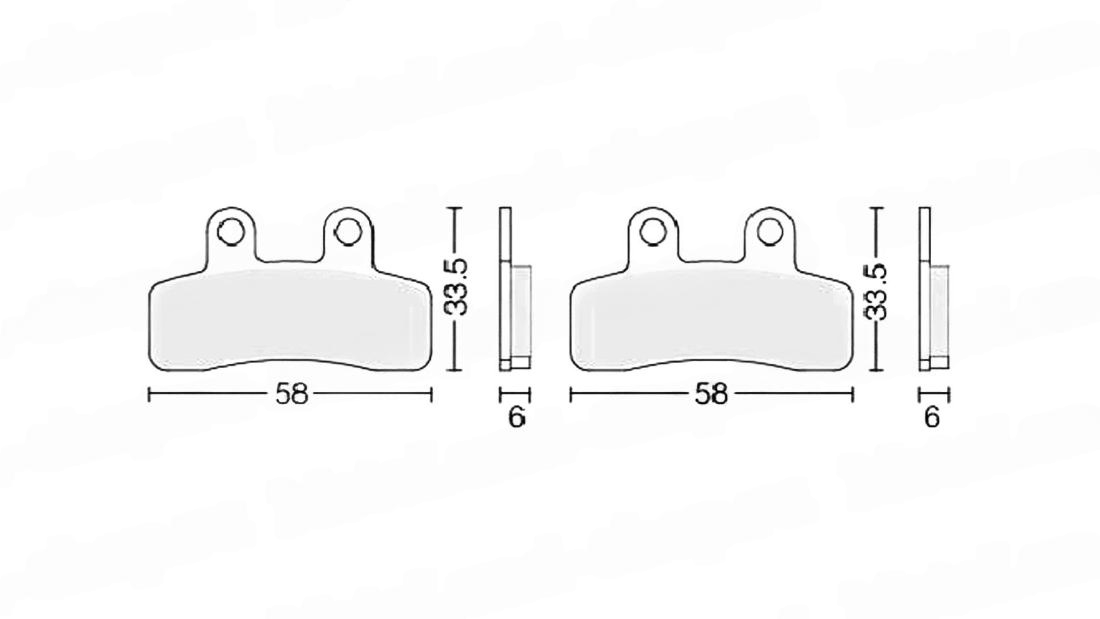 Колодки тормозные дисковые  #6 X-TECH (semi-metallic) полуметаллические