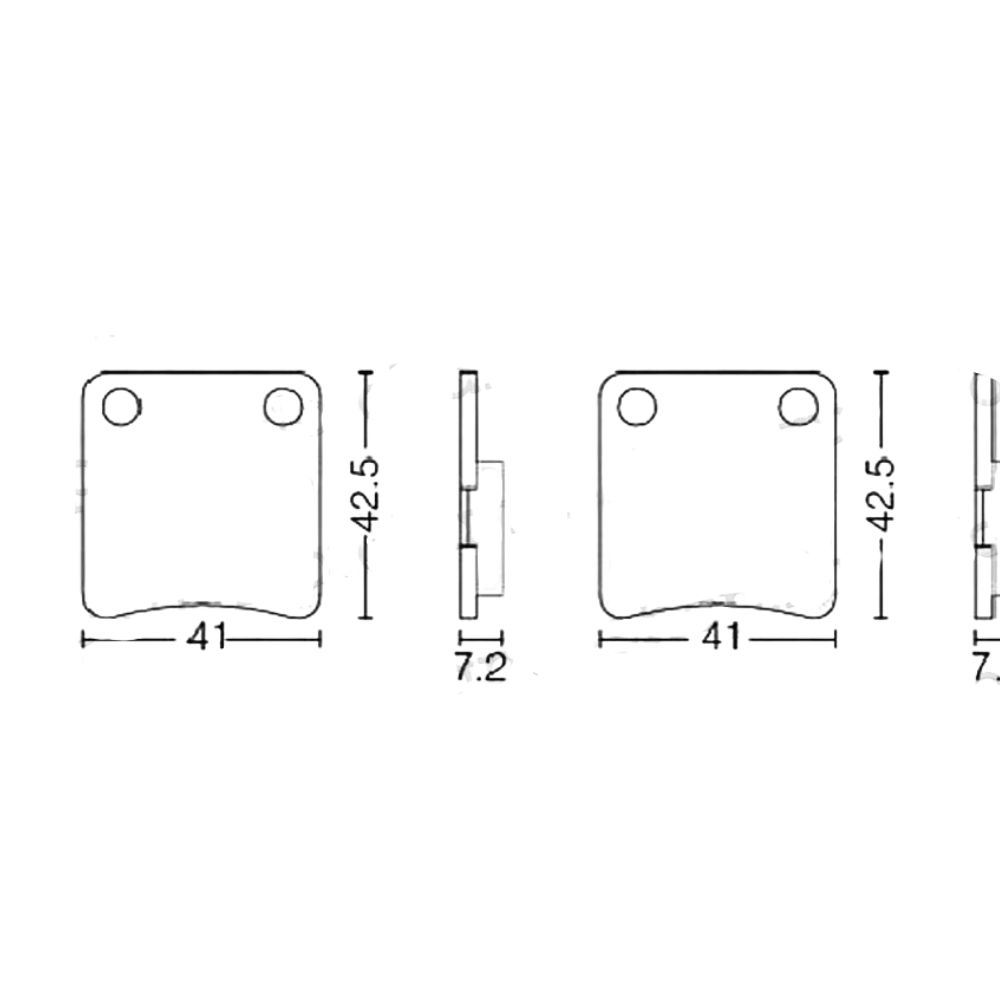 Колодки тормозные дисковые  #9 X-TECH (semi-metallic) полуметаллические