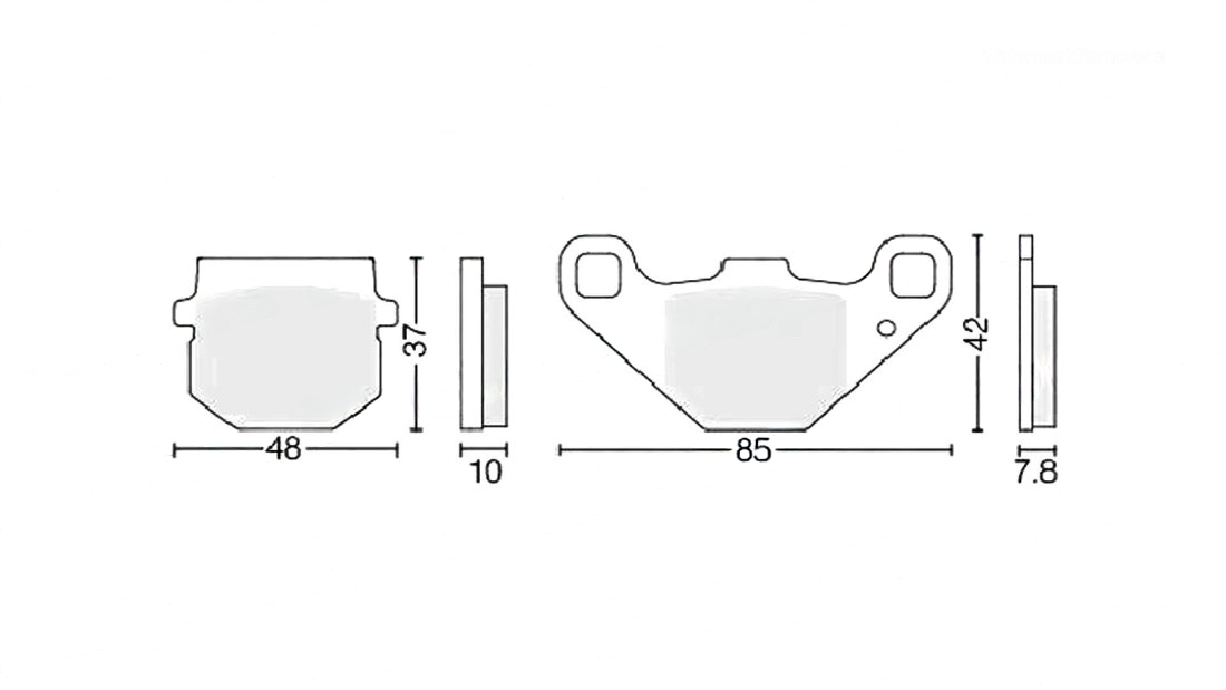 Колодки тормозные дисковые #11 X-TECH (semi-metallic) полуметаллические