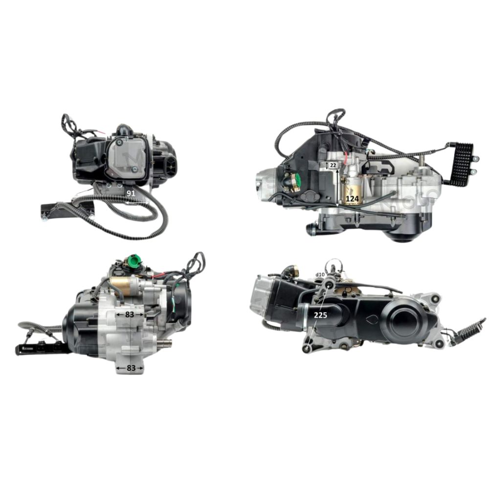 Двигатель 200см3 161QMK (61x57,8) для ATV, вариатор + реверс + масло радиатор