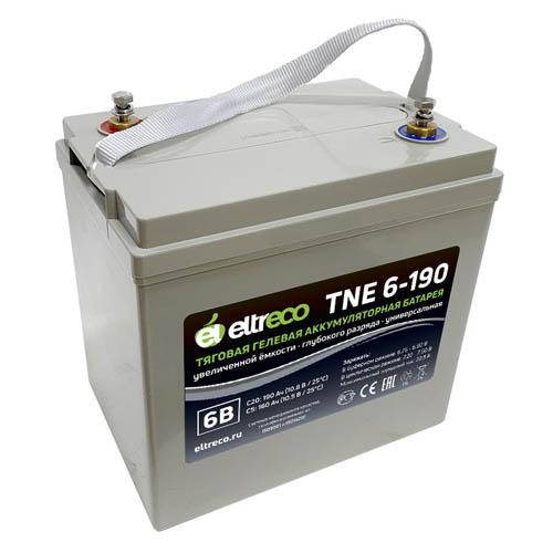 Купить тяговый аккумулятор Eltreco TNE6-190 (6V150A/H C3) Тяговый аккумулятор Eltreco TNE6-190 (6V150A/H C3)