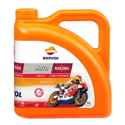 Купить масло четырехтактное 10W40 синтетическое REPSOL Moto Racing 4T 4 л Масло четырехтактное 10W40 синтетическое REPSOL Moto Racing 4T 4 л