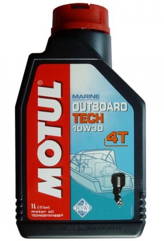 Моторное масло для 4-х тактных бензиновых двигателей  Motul Outboard Tech 4T