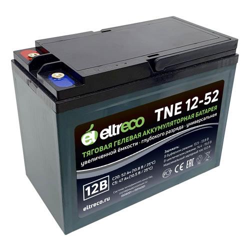 Купить тяговый аккумулятор Eltreco TNE12-52 (12V45A/H C3) Тяговый аккумулятор Eltreco TNE12-52 (12V45A/H C3)