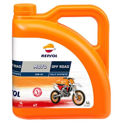 Купить масло четырехтактное 10W40 синтетическое REPSOL Moto Off Road 4T 4 л Масло четырехтактное 10W40 синтетическое REPSOL Moto Off Road 4T 4 л