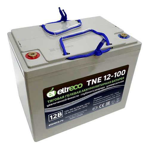 Купить тяговый аккумулятор Eltreco TNE12-100 (12V80A/H C3) Тяговый аккумулятор Eltreco TNE12-100 (12V80A/H C3)