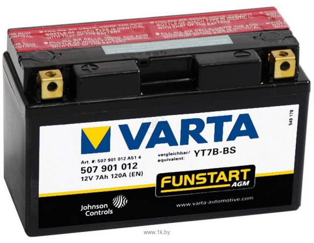 Аккумулятор автомобильный Varta Funstart 12v Аккумулятор для автомобиля и мототехники Varta Funstart 12v