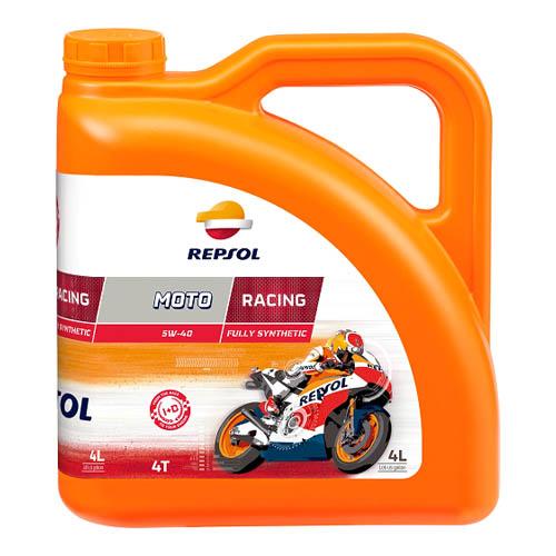 Купить масло четырехтактное 5W40 синтетическое REPSOL Moto Racing 4T 4 л Масло четырехтактное 5W40 синтетическое REPSOL Moto Racing 4T 4 л